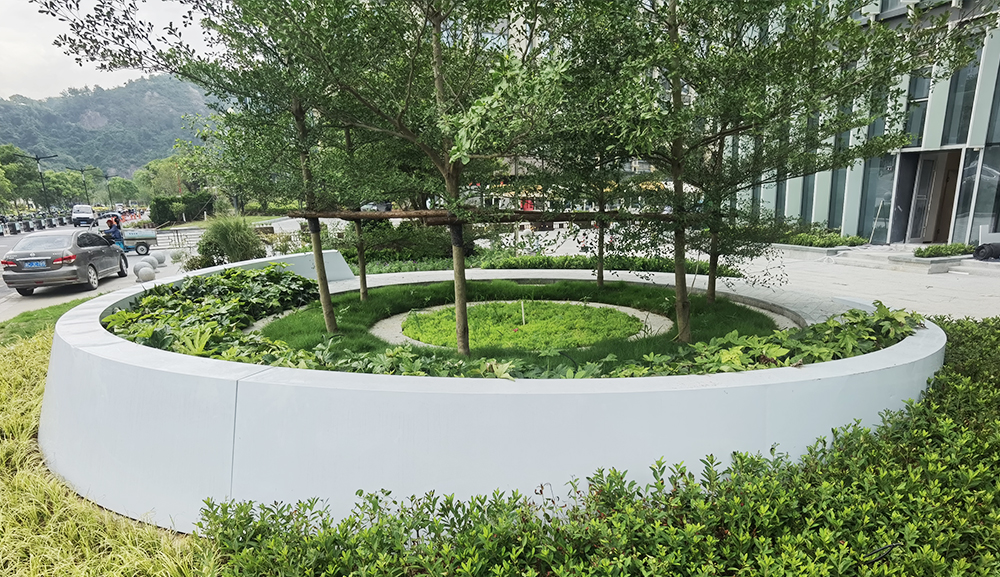 玻璃钢树池座椅 玻璃钢树池座椅